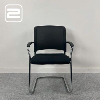 INTERSTUHL Xantos Bezoekersstoel Stapelbaar - Zwart Stof / Chrome Cantilever