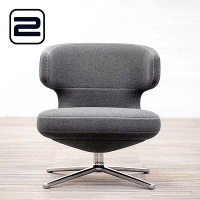 VITRA Petit Repos Lounge Chair - Grijs Vilt / Aluminium