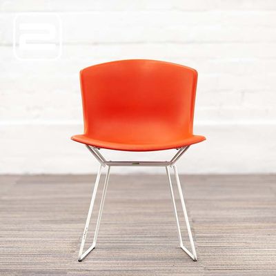 KNOLL Plastic side chair Ontvangststoel - Oranje Kunststof