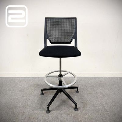 HAWORTH Bureaustoel - Zwart Stof / Mesh / Metaal / Kunststof Voetkruis