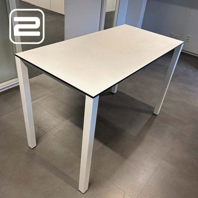 PAMI Bureau B160xD80xH105 - Wit Melamine / Wit metaal Vierpoot