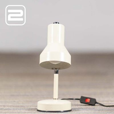 VENETA LUMI Tafel- Bureaulamp model van 1970 B11xD23xH30 - Gebroken wit Metalen / Gebroken wit metalen