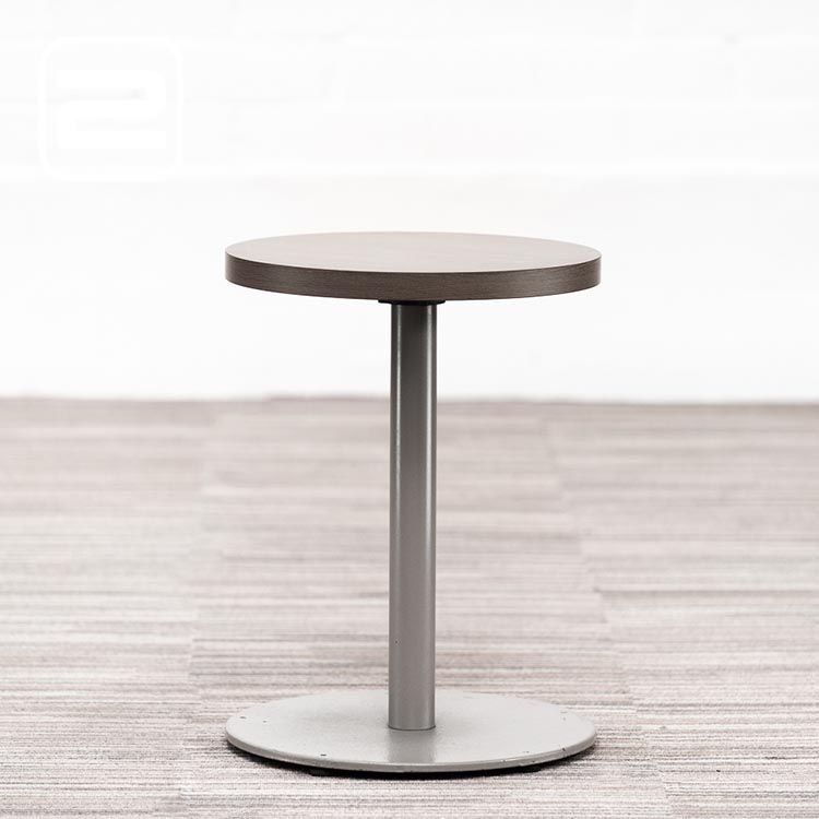 PEDRALI Bijzettafel Rond B40xD40xH53 - as grijs hout / grijs metaal vloerplaat