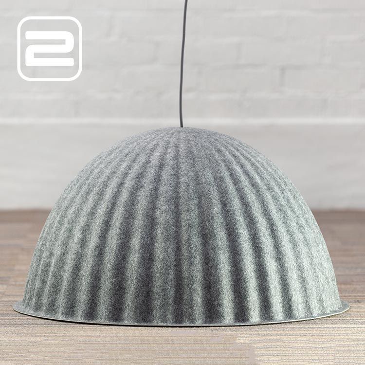 MUUTO Under the bell Hanglamp design by Iskos-Berlin B82xH50 - grijs vilt