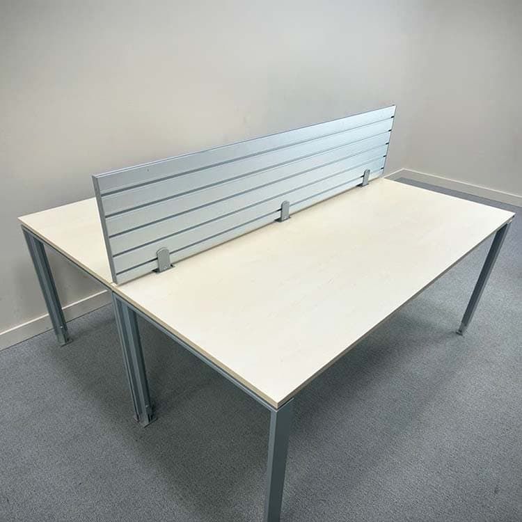 KÖNIG+NEURATH 2p Workbench B180xD160xH66-86 - Hout / Metaal 4-poot