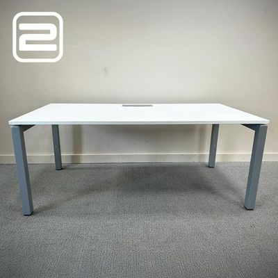 KINNARPS Bureau B160xD80xH75 - Wit Melamine / Metaal U-poot