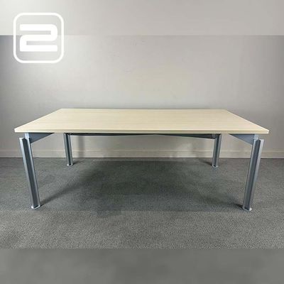 BULO Bureau B200xD100xH65-80 - licht hout melamine / metaal vierpoot