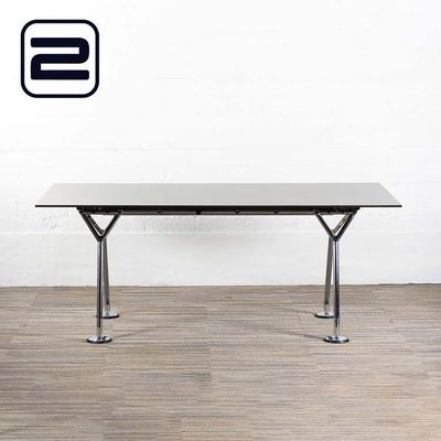 TECNO Nomos Bureau design by Norman Foster B180xD90xH73 - antraciet hpl / vierpoot