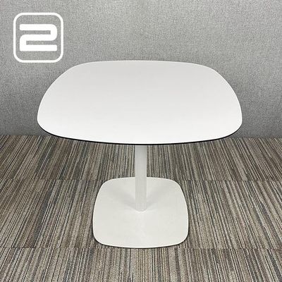 ENEA Lottus 21 Kantinetafel Vierkant B80xD80xH73 - Wit / Wit metaal