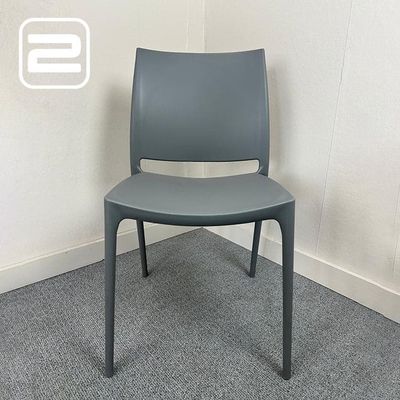 Kantinestoel - Grijs Kunststof / Grijs kunststof Vierpoot