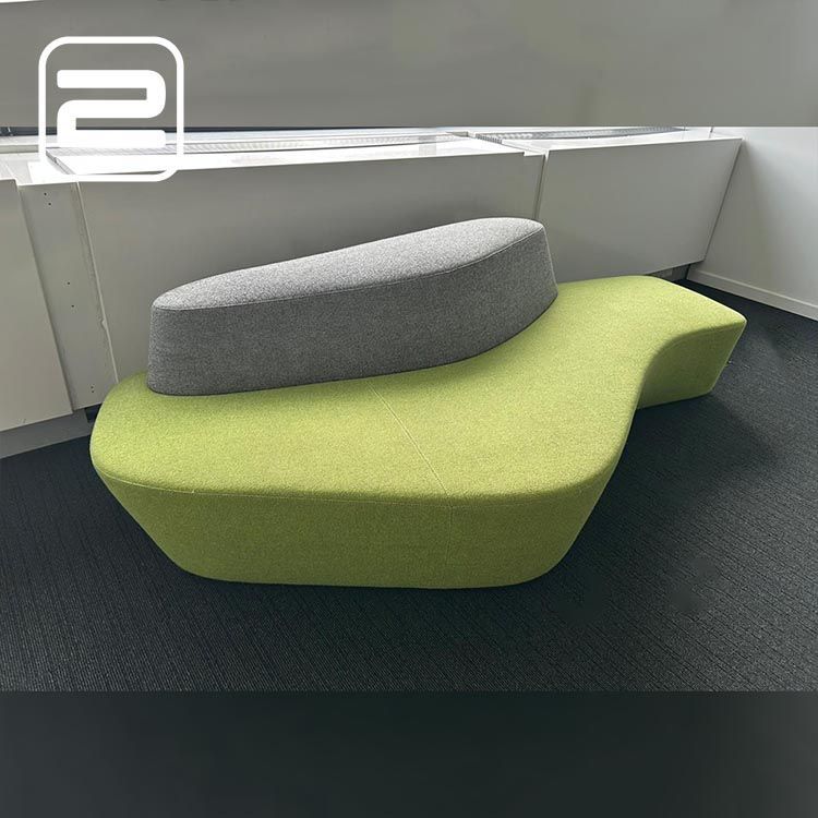 TACCHINI Wachtbank 3p B225xD100xH65 - Groen / Grijs Stof