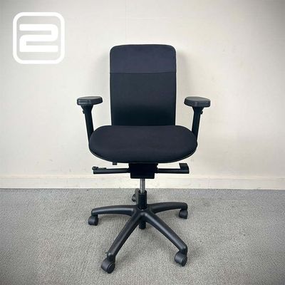 OFFICE-MASTER Bureaustoel - Zwart Stof / Kunststof Voetkruis mt wielen OFFICE-MASTER Bureaustoel - Zwart Stof / Kunststof Voetkruis mt wielen