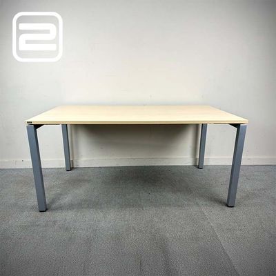 NOWYSTYL Bureau B160xD80xH75 - Hout Melamine / Metaal Vierpoot