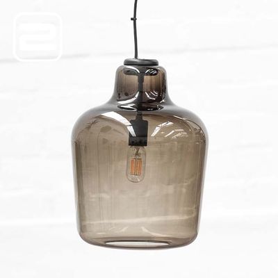 NORTHERN Say My Name Hanglamp design by Morten Skjærpe Knarrum and Jonas Norheim B30xD30xH42 - grijs glas / gerookt grijs glas