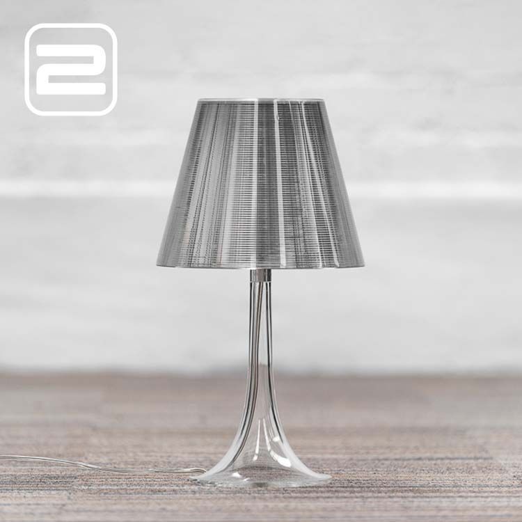 FLOS Miss K Tafel- Bureaulamp design by Philippe Starck B23xD23xH43 - zilver kunststof / kunststof Vloerplaat