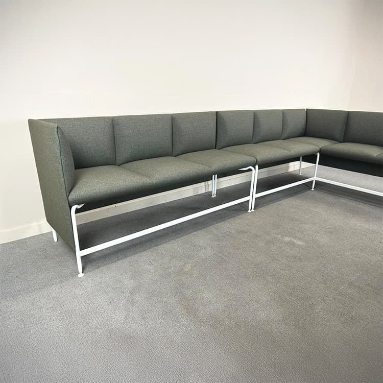 IDEASMATERIALIZED Zithoek - grijs stof / wit metaal