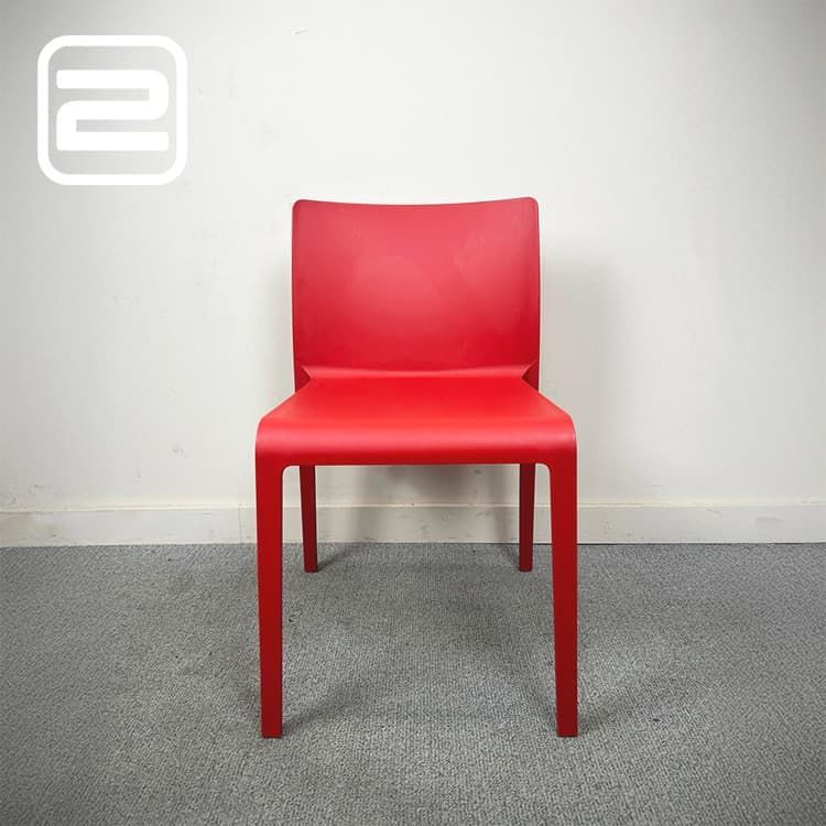 PEDRALI Volt Bezoekersstoel stapelbaar - rood kunststof / kunststof Vierpoot