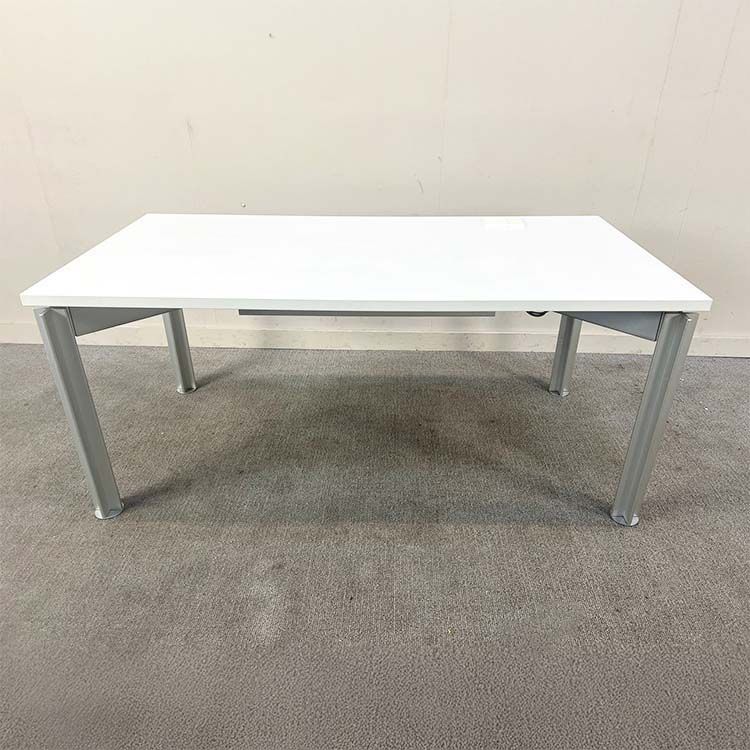 BULO H2O serie 1 Bureau B160xD80 - wit melamine / metaal Vierpoot