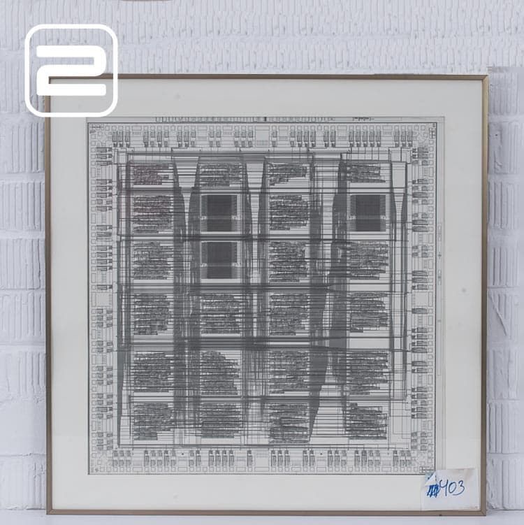 BURROUGHS Schilderij 1986 B80xH80