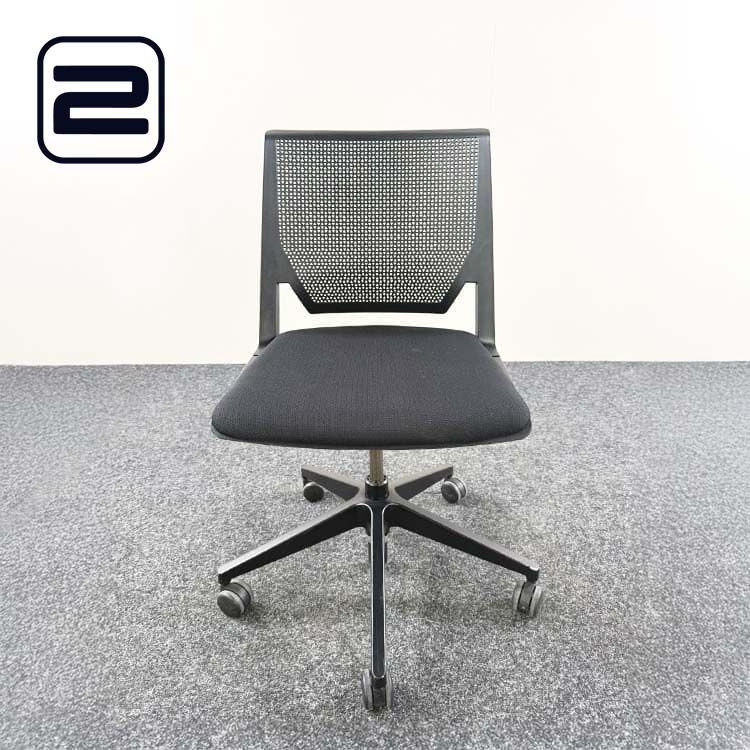 HAWORTH Vergaderstoel - zwart stof / mesh / zwart kunststof kruisvoet