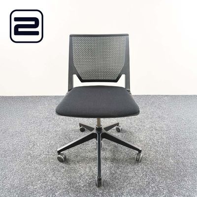 HAWORTH Vergaderstoel - zwart stof / mesh / zwart kunststof kruisvoet