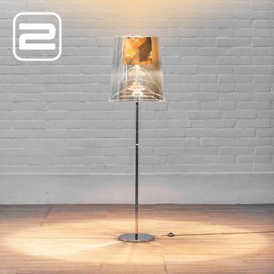 MOOOI Light Shade Vloerlamp design by Jurgen Bey B52xD52xH147 - glanzend grijs / chrome centrale poot