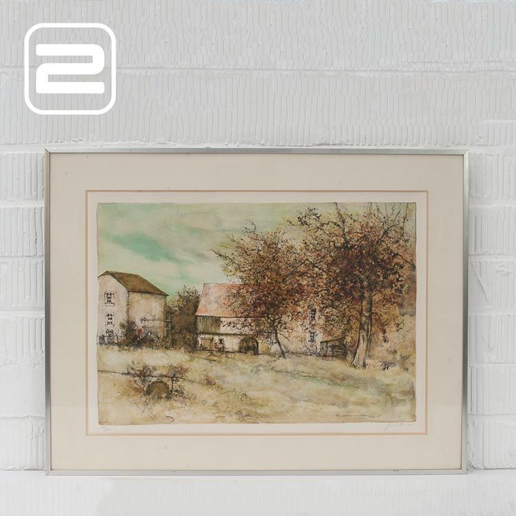 Automne au Chalet Schilderij design by Gatner B78xH61