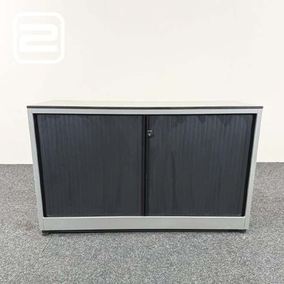 AHREND Lage Vert Roldeurkast H72xB120xD45 - grijs metalen / grijs metalen