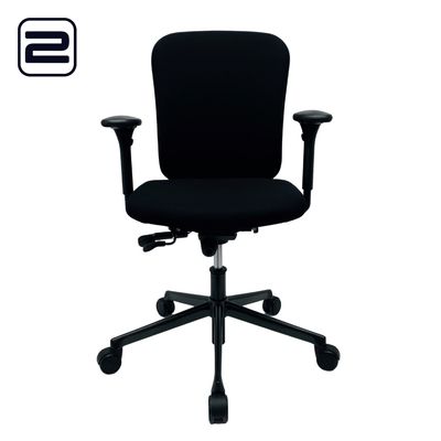 AHREND 160 Bureaustoel nieuwe stof - zwarte stof / kruisvoet AHREND 160 Bureaustoel nieuwe stof - zwarte stof / kruisvoet