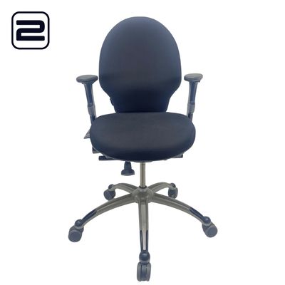 RH Extend 100 medium Bureaustoel nieuwe stof - zwarte stof / kruisvoet RH Extend 100 medium Bureaustoel nieuwe stof - zwarte stof / kruisvoet