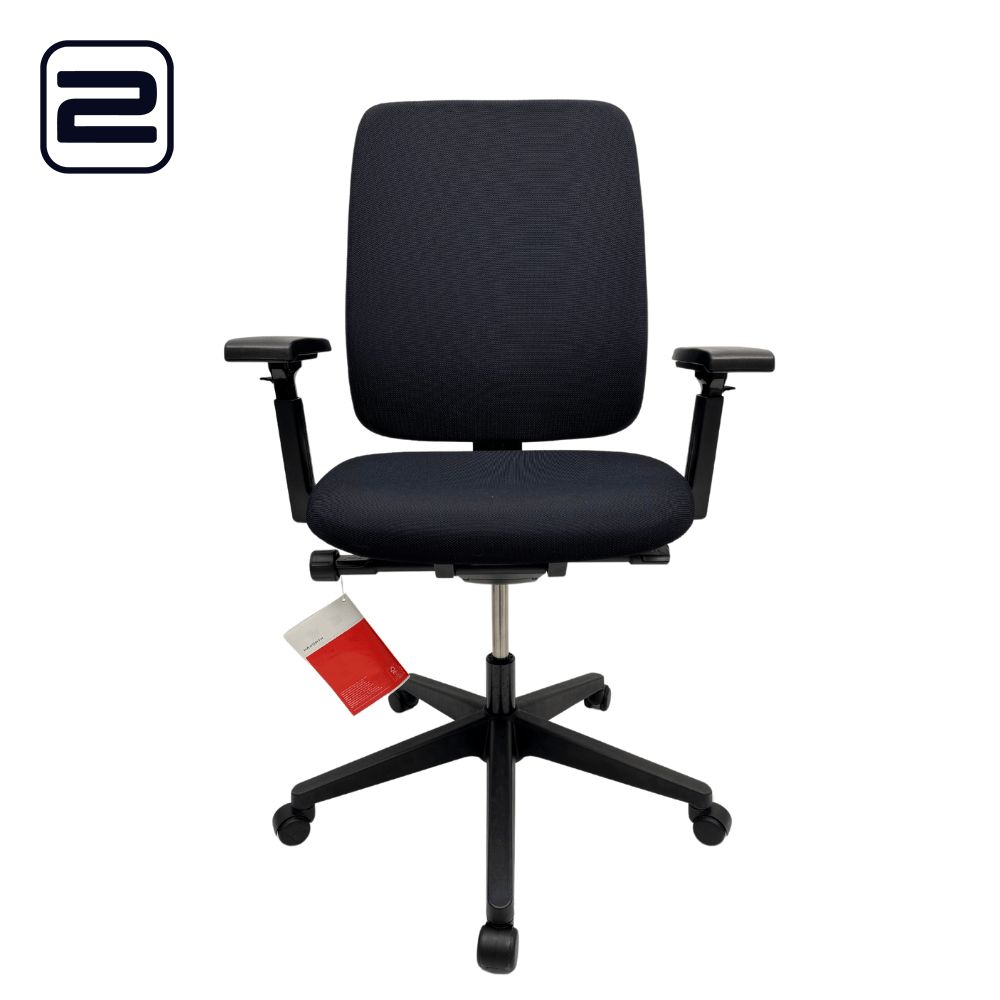 COMFORTO Lively 29 Bureaustoel gereinigde stof - zwarte stof / kruisvoet COMFORTO Lively 29 Bureaustoel gereinigde stof - zwarte stof / kruisvoet