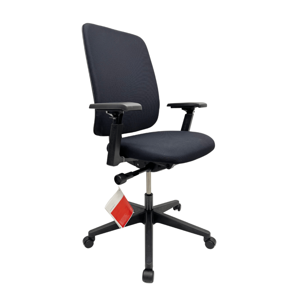 COMFORTO Lively 29 Bureaustoel gereinigde stof - zwarte stof / kruisvoet