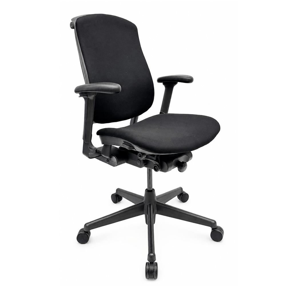 HERMAN MILLER Celle Bureaustoel nieuwe stof - zwarte stof / kruisvoet