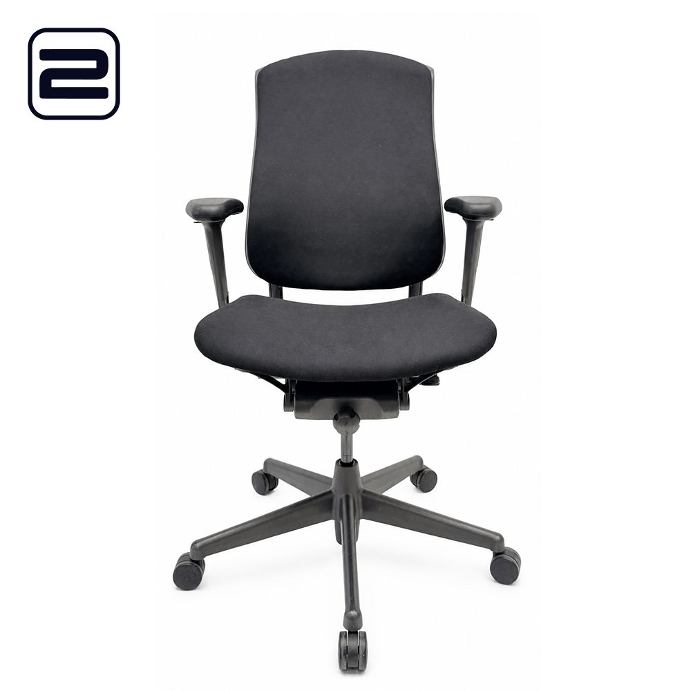 HERMAN MILLER Celle Bureaustoel nieuwe stof - zwarte stof / kruisvoet