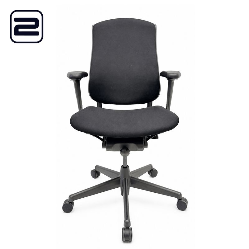HERMAN MILLER Celle Bureaustoel nieuwe stof - zwarte stof / kruisvoet