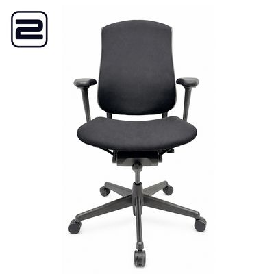 HERMAN MILLER Celle Bureaustoel nieuwe stof - zwarte stof / kruisvoet HERMAN MILLER Celle Bureaustoel nieuwe stof - zwarte stof / kruisvoet