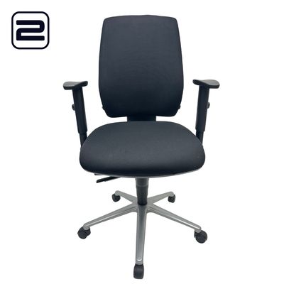 SITLAND Team W Bureaustoel nieuwe stof - zwarte stof / kruisvoet