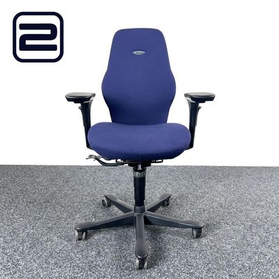 KINNARPS Plus 6 Bureaustoel - blauw stof / zwart kunststof kruisvoet KINNARPS Plus 6 Bureaustoel - blauw stof / zwart kunststof kruisvoet