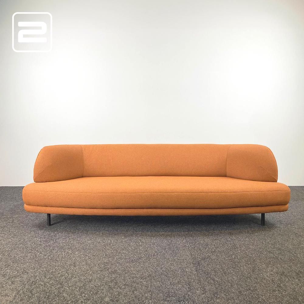 BOLIA Grace Zetel 3-zit B257xD95xH77 - bronzen stof / zwart metalen vierpoot BOLIA Grace Zetel 3-zit B257xD95xH77 - bronzen stof / zwart metalen vierpoot