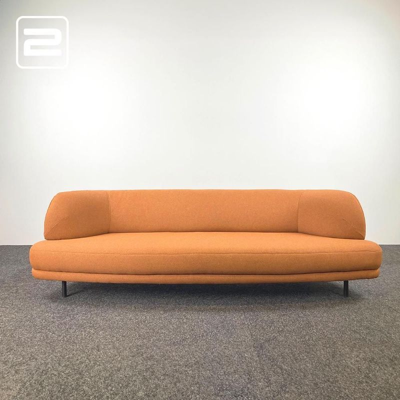BOLIA Grace Zetel 3-zit B257xD95xH77 - bronzen stof / zwart metalen vierpoot