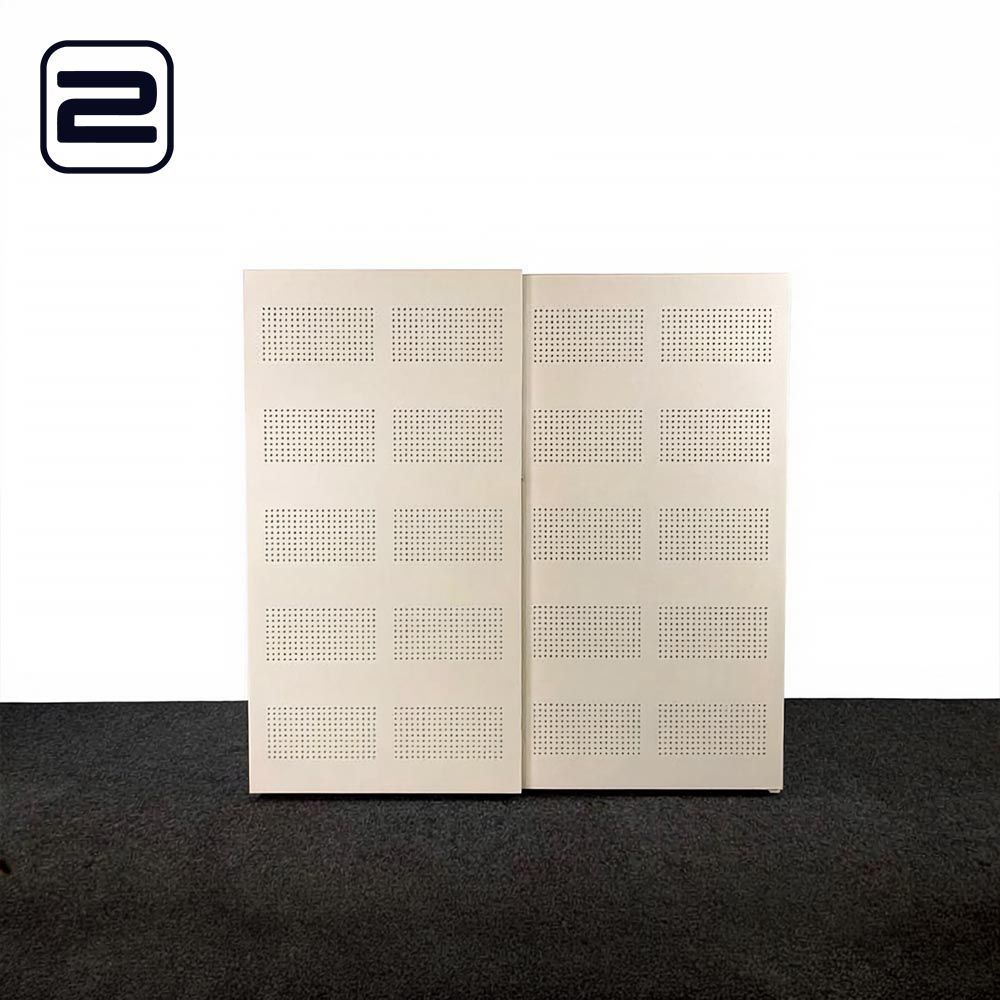 PAMI Hoge Schuifdeurkast H192xB194xD46 - wit metalen PAMI Hoge Schuifdeurkast H192xB194xD46 - wit metalen