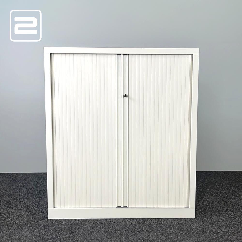 PAMI Halfh Vert Roldeurkast H136xB120xD43 - wit metaal PAMI Halfh Vert Roldeurkast H136xB120xD43 - wit metaal