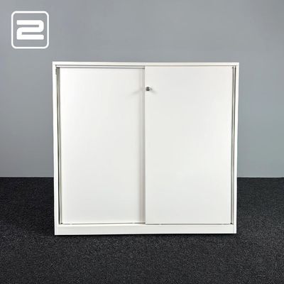 AHREND Halfh Schuifdeurkast H120xB120xD45 - gebroken wit