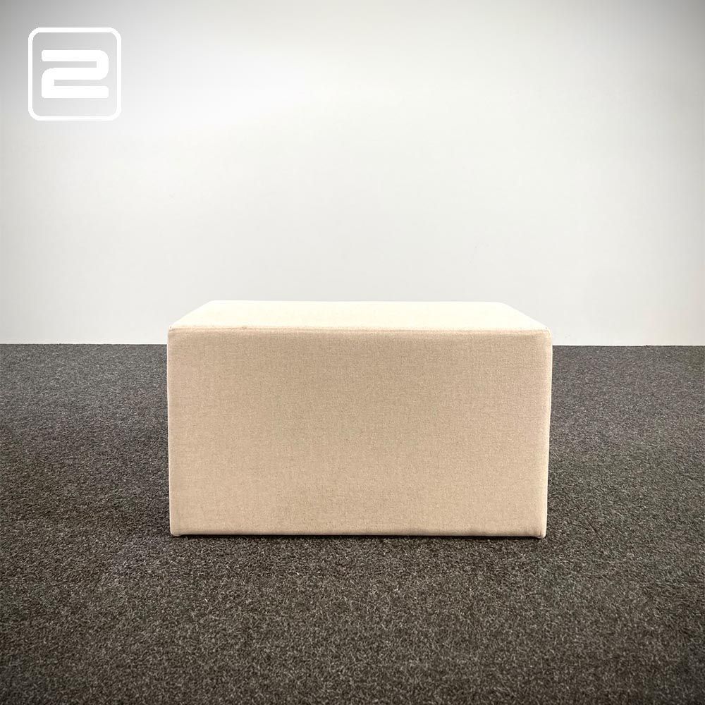 NNOF Hocker B80xD40xH45 - licht beige stof
