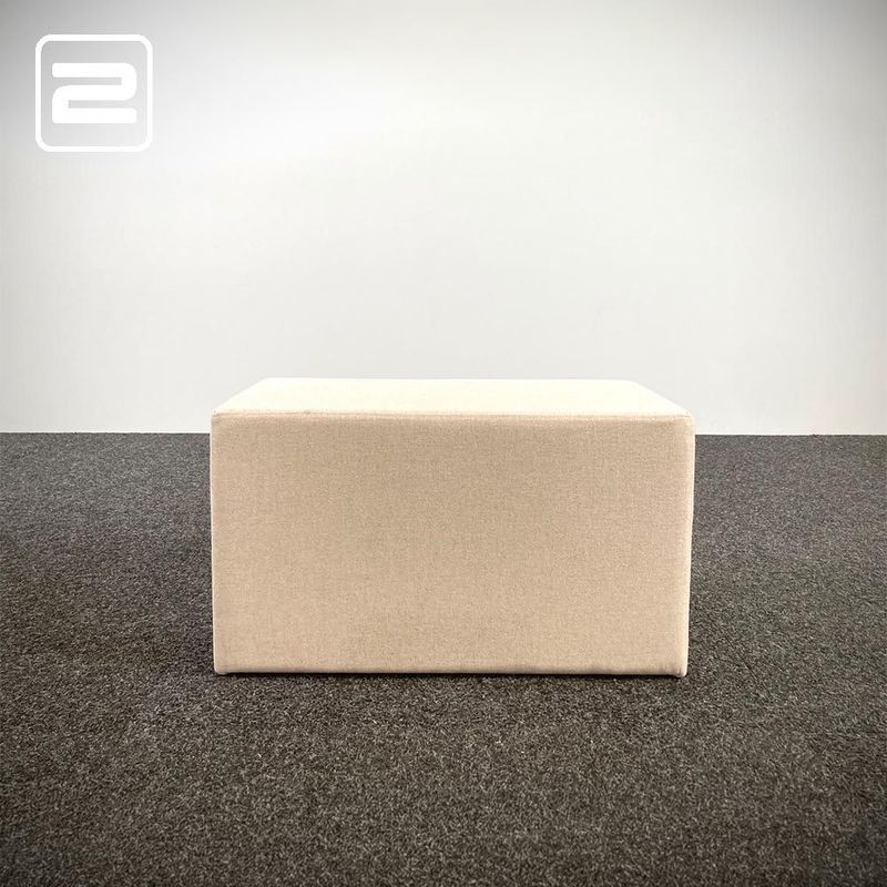 NNOF Hocker B80xD40xH45 - licht beige stof