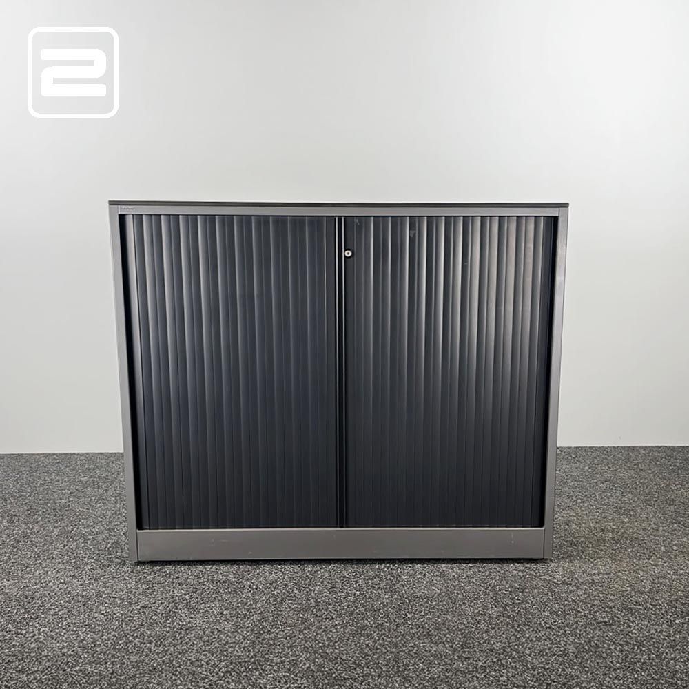 AHREND Halfh Vert Roldeurkast H109, 5xB120xD45 - antraciet grijs metaal AHREND Halfh Vert Roldeurkast H109, 5xB120xD45 - antraciet grijs metaal