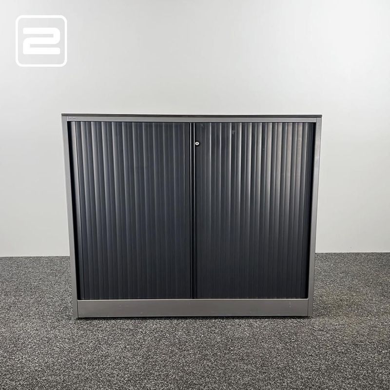 AHREND Halfh Vert Roldeurkast H109, 5xB120xD45 - antraciet grijs metaal AHREND Halfh Vert Roldeurkast H109, 5xB120xD45 - antraciet grijs metaal