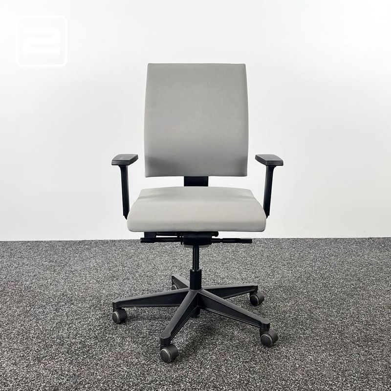 SEDUS Bureaustoel - grijze stof / zwart kunststof kruisvoet SEDUS Bureaustoel - grijze stof / zwart kunststof kruisvoet