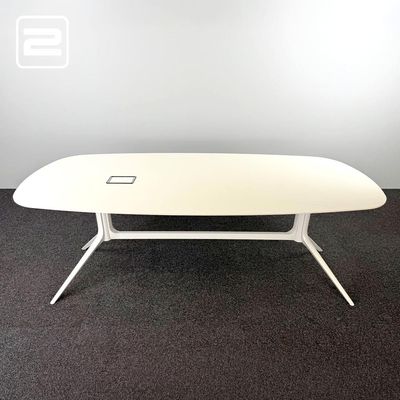 ICF Notable Vergadertafel Ovaal B240xD110xH75 - wit hpl / wit metaal y-poot ICF Notable Vergadertafel Ovaal B240xD110xH75 - wit hpl / wit metaal y-poot