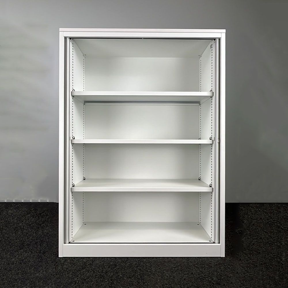 PAMI Halfh Vert Roldeurkast H165xB120xD45 - wit metaal
